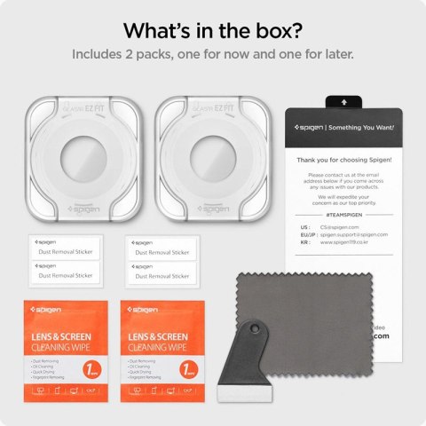 Spigen GLAS.TR EZ FIT 2-Pack - Szkło hartowane do Samsung Galaxy Watch 6 44 mm (2 szt) Spigen GLAS.TR EZ FIT 2-Pack - Szkło hartowane do Samsung Galaxy Watch 6 44 mm (2 szt)