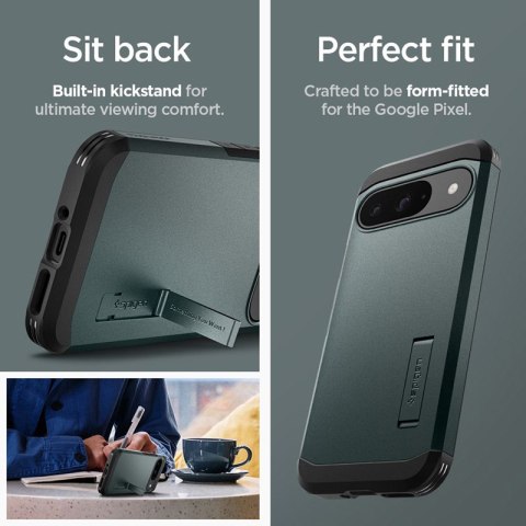Spigen Tough Armor - Etui do Google Pixel 9 / 9 Pro (Abyss Green) Spigen Tough Armor - Etui do Google Pixel 9 / 9 Pro (Abyss Green)