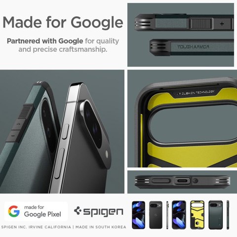 Spigen Tough Armor - Etui do Google Pixel 9 / 9 Pro (Abyss Green) Spigen Tough Armor - Etui do Google Pixel 9 / 9 Pro (Abyss Green)