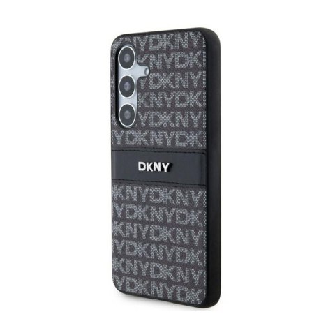 DKNY Leather Mono Stripe & Metal Logo - Etui Samsung Galaxy S24+ (czarny) DKNY Leather Mono Stripe & Metal Logo - Etui Samsung Galaxy S24+ (czarny)