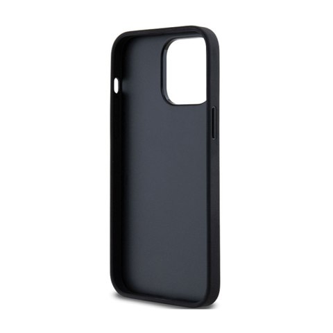 DKNY Leather Mono Stripe & Metal Logo - Etui iPhone 14 Pro (czarny) DKNY Leather Mono Stripe & Metal Logo - Etui iPhone 14 Pro (czarny)