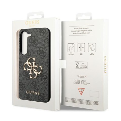 Guess 4G Big Metal Logo - Etui Samsung Galaxy S23 FE (szary) Guess 4G Big Metal Logo - Etui Samsung Galaxy S23 FE (szary)