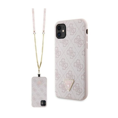 Guess Crossbody 4G Metal Logo - Etui iPhone 11 (różowy) Guess Crossbody 4G Metal Logo - Etui iPhone 11 (różowy)