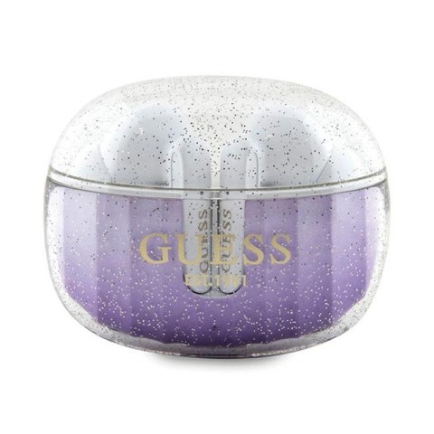 Guess Glitter Gradient - Słuchawki Bluetooth TWS + etui ładujące (fioletowy) Guess Glitter Gradient - Słuchawki Bluetooth TWS + etui ładujące (fioletowy)