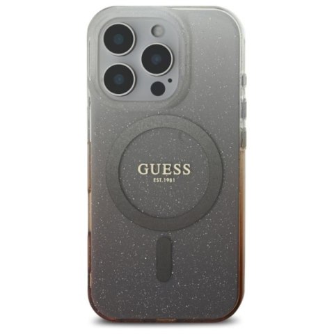 Guess IML Glitter Gradient MagSafe - Etui iPhone 16 Pro Max (brązowy) Guess IML Glitter Gradient MagSafe - Etui iPhone 16 Pro Max (brązowy)