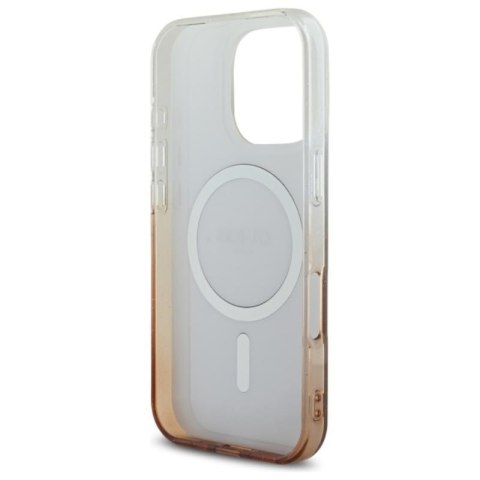 Guess IML Glitter Gradient MagSafe - Etui iPhone 16 Pro Max (brązowy) Guess IML Glitter Gradient MagSafe - Etui iPhone 16 Pro Max (brązowy)