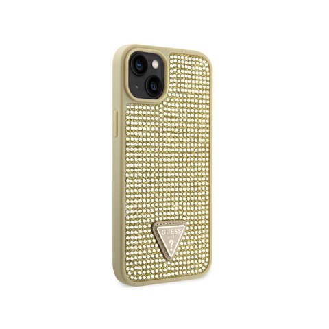 Guess Rhinestone Triangle - Etui iPhone 14 Plus (złoty) Guess Rhinestone Triangle - Etui iPhone 14 Plus (złoty)