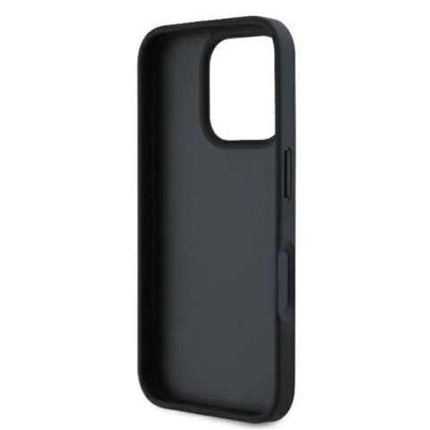 Karl Lagerfeld Cardslots Monogram - Etui iPhone 16 Pro (czarny) Karl Lagerfeld Cardslots Monogram - Etui iPhone 16 Pro (czarny)