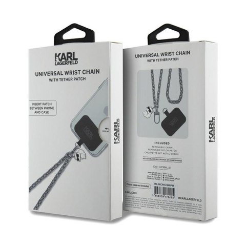 Karl Lagerfeld Universal Hand Strap Choupette - Smyczka / zawieszka do telefonu (srebrny) Karl Lagerfeld Universal Hand Strap Choupette - Smyczka / zawieszka do telefonu (srebrny)