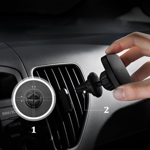 Spigen Premium Air Vent Magnetic Car Mount A201 - Uchwyt samochodowy (Czarny) Spigen Premium Air Vent Magnetic Car Mount A201 - Uchwyt samochodowy (Czarny)