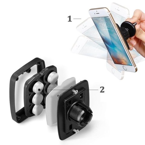 Spigen Premium Air Vent Magnetic Car Mount A201 - Uchwyt samochodowy (Czarny) Spigen Premium Air Vent Magnetic Car Mount A201 - Uchwyt samochodowy (Czarny)
