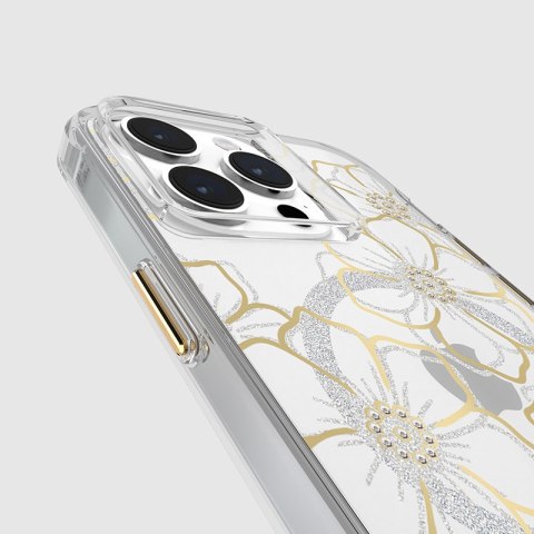 Case-Mate Floral Gems MagSafe - Etui iPhone 15 Pro Max (Gold) Case-Mate Floral Gems MagSafe - Etui iPhone 15 Pro Max (Gold)