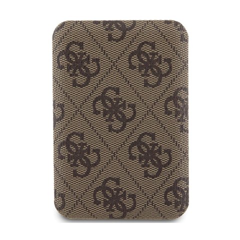 Guess 4G Leather Metal Logo MagSafe - Power Bank indukcyjny 5000 mAh 15W MagSafe (brązowy) Guess 4G Leather Metal Logo MagSafe - Power Bank indukcyjny 5000 mAh 15W MagSafe (brązowy)