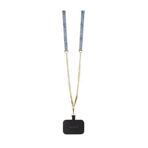 Guess Crossbody 4G Metal Logo - Etui iPhone 15 (niebieski) Guess Crossbody 4G Metal Logo - Etui iPhone 15 (niebieski)