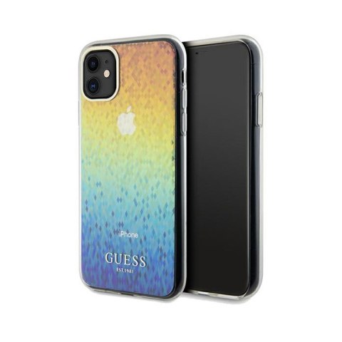 Guess IML Faceted Mirror Disco Iridescent - Etui iPhone 11 (Iridescent) Guess IML Faceted Mirror Disco Iridescent - Etui iPhone 11 (Iridescent)