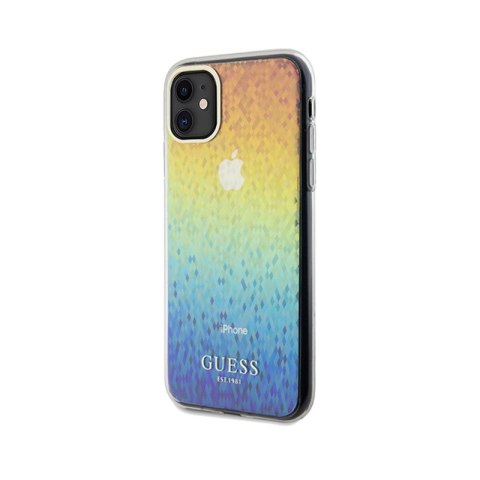Guess IML Faceted Mirror Disco Iridescent - Etui iPhone 11 (Iridescent) Guess IML Faceted Mirror Disco Iridescent - Etui iPhone 11 (Iridescent)