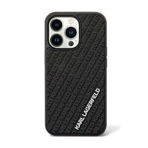 Karl Lagerfeld 3D Rubber Multi Logo - Etui iPhone 11 (czarny) Karl Lagerfeld 3D Rubber Multi Logo - Etui iPhone 11 (czarny)