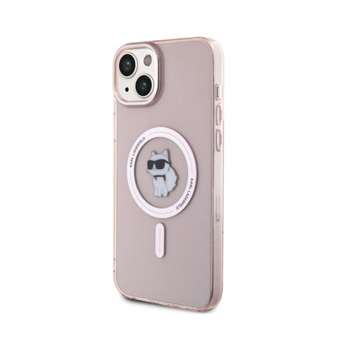 Karl Lagerfeld IML Choupette MagSafe - Etui iPhone 15 Plus (różowy) Karl Lagerfeld IML Choupette MagSafe - Etui iPhone 15 Plus (różowy)