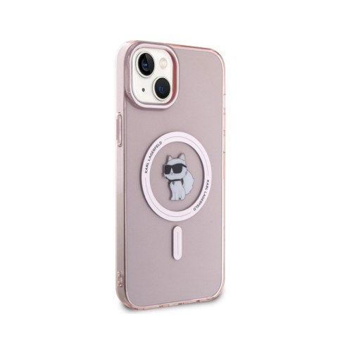 Karl Lagerfeld IML Choupette MagSafe - Etui iPhone 15 Plus (różowy) Karl Lagerfeld IML Choupette MagSafe - Etui iPhone 15 Plus (różowy)