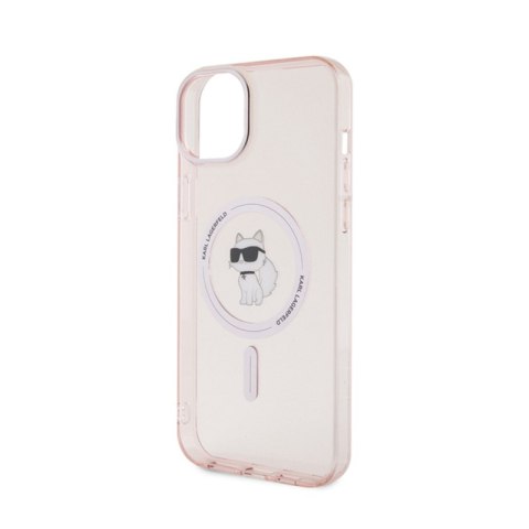 Karl Lagerfeld IML Choupette MagSafe - Etui iPhone 15 Plus (różowy) Karl Lagerfeld IML Choupette MagSafe - Etui iPhone 15 Plus (różowy)