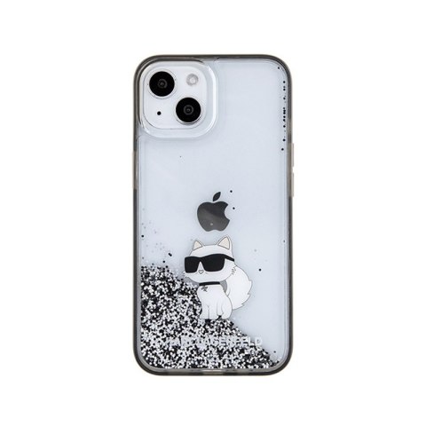 Karl Lagerfeld Liquid Glitter Choupette - Etui iPhone 15 (przezroczysty) Karl Lagerfeld Liquid Glitter Choupette - Etui iPhone 15 (przezroczysty)