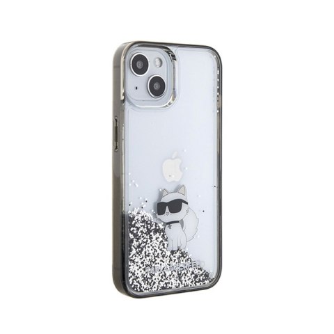 Karl Lagerfeld Liquid Glitter Choupette - Etui iPhone 15 (przezroczysty) Karl Lagerfeld Liquid Glitter Choupette - Etui iPhone 15 (przezroczysty)