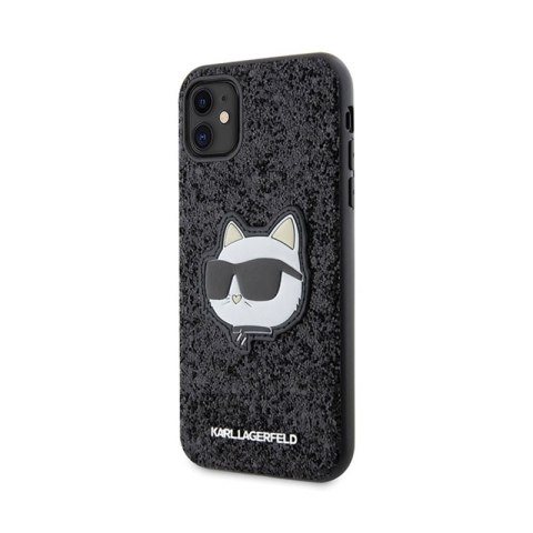 Karl Lagerfeld NFT Glitter Choupette Patch - Etui iPhone 11 (Czarny) Karl Lagerfeld NFT Glitter Choupette Patch - Etui iPhone 11 (Czarny)