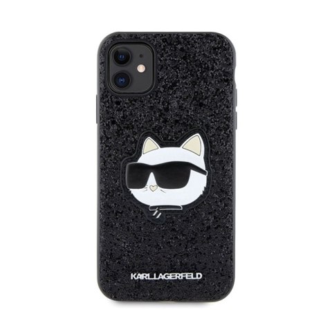 Karl Lagerfeld NFT Glitter Choupette Patch - Etui iPhone 11 (Czarny) Karl Lagerfeld NFT Glitter Choupette Patch - Etui iPhone 11 (Czarny)