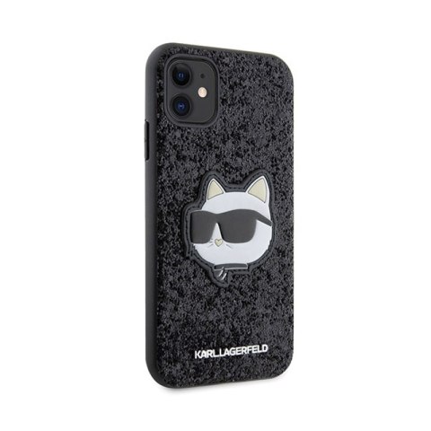Karl Lagerfeld NFT Glitter Choupette Patch - Etui iPhone 11 (Czarny) Karl Lagerfeld NFT Glitter Choupette Patch - Etui iPhone 11 (Czarny)