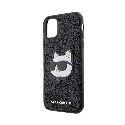 Karl Lagerfeld NFT Glitter Choupette Patch - Etui iPhone 11 (Czarny) Karl Lagerfeld NFT Glitter Choupette Patch - Etui iPhone 11 (Czarny)