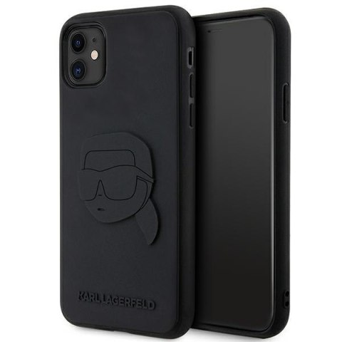 Karl Lagerfeld Rubber Karl Head 3D - Etui iPhone 11 (Czarny) Karl Lagerfeld Rubber Karl Head 3D - Etui iPhone 11 (Czarny)