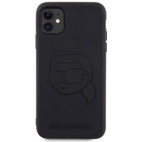 Karl Lagerfeld Rubber Karl Head 3D - Etui iPhone 11 (Czarny) Karl Lagerfeld Rubber Karl Head 3D - Etui iPhone 11 (Czarny)