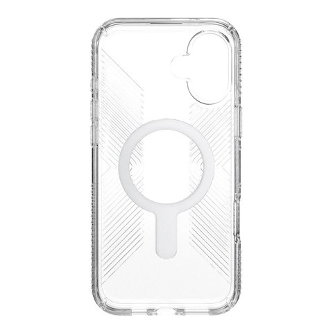 Speck Presidio Perfect-Clear Grip ClickLock & MagSafe - Etui iPhone 16 Plus (Clear / Chrome Finish / Serene Silver) Speck Presidio Perfect-Clear Grip ClickLock & MagSafe - Etui iPhone 16 Plus (Clear / Chrome Finish / Serene Silver)