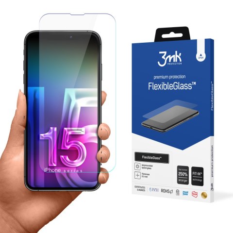 3mk FlexibleGlass - Szkło hybrydowe do iPhone 15 Pro Max 3mk FlexibleGlass - Szkło hybrydowe do iPhone 15 Pro Max