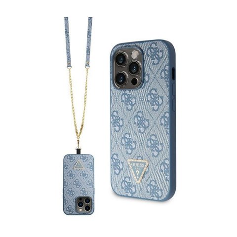 Guess Crossbody 4G Metal Logo - Etui iPhone 15 Pro (niebieski) Guess Crossbody 4G Metal Logo - Etui iPhone 15 Pro (niebieski)