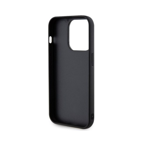 Guess Quilted Metal Logo - Etui iPhone 15 Pro (czarny) Guess Quilted Metal Logo - Etui iPhone 15 Pro (czarny)