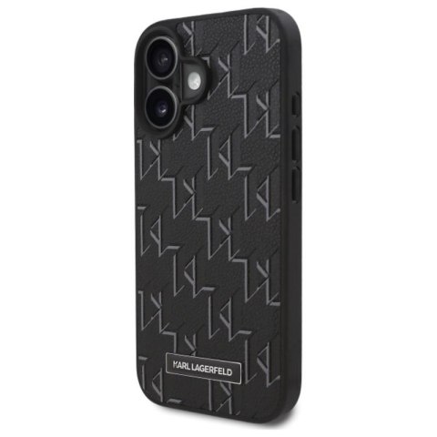 Karl Lagerfeld Hot Stamp MagSafe - Etui iPhone 16 (czarny) Karl Lagerfeld Hot Stamp MagSafe - Etui iPhone 16 (czarny)