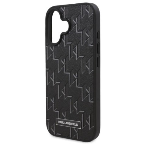 Karl Lagerfeld Hot Stamp MagSafe - Etui iPhone 16 (czarny) Karl Lagerfeld Hot Stamp MagSafe - Etui iPhone 16 (czarny)