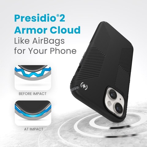 Speck Presidio2 Grip Magsafe - Etui iPhone 15 Plus / iPhone 14 Plus (Black / Slate Grey / White) Speck Presidio2 Grip Magsafe - Etui iPhone 15 Plus / iPhone 14 Plus (Black / Slate Grey / White)