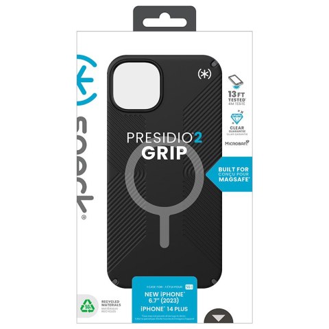 Speck Presidio2 Grip Magsafe - Etui iPhone 15 Plus / iPhone 14 Plus (Black / Slate Grey / White) Speck Presidio2 Grip Magsafe - Etui iPhone 15 Plus / iPhone 14 Plus (Black / Slate Grey / White)