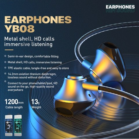 WEKOME YB08 Blackin Series - Słuchawki przewodowe HiFi USB-C (Tarnish) WEKOME YB08 Blackin Series - Słuchawki przewodowe HiFi USB-C (Tarnish)