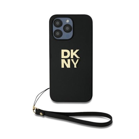 DKNY Wrist Strap Stock Logo - Etui iPhone 15 Pro Max (czarny) DKNY Wrist Strap Stock Logo - Etui iPhone 15 Pro Max (czarny)