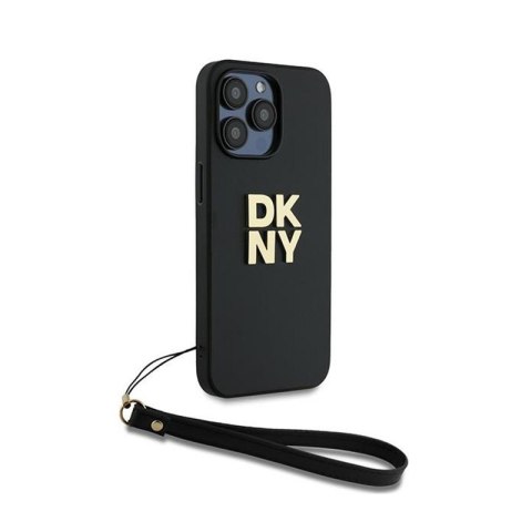 DKNY Wrist Strap Stock Logo - Etui iPhone 15 Pro Max (czarny) DKNY Wrist Strap Stock Logo - Etui iPhone 15 Pro Max (czarny)