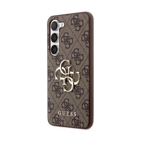 Guess 4G Big Metal Logo - Etui Samsung Galaxy S24 (brązowy) Guess 4G Big Metal Logo - Etui Samsung Galaxy S24 (brązowy)