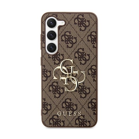 Guess 4G Big Metal Logo - Etui Samsung Galaxy S24 (brązowy) Guess 4G Big Metal Logo - Etui Samsung Galaxy S24 (brązowy)