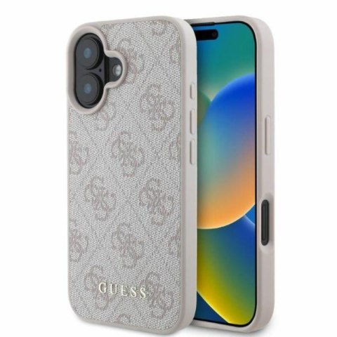 Guess 4G Classic - Etui iPhone 16 (różowy) Guess 4G Classic - Etui iPhone 16 (różowy)