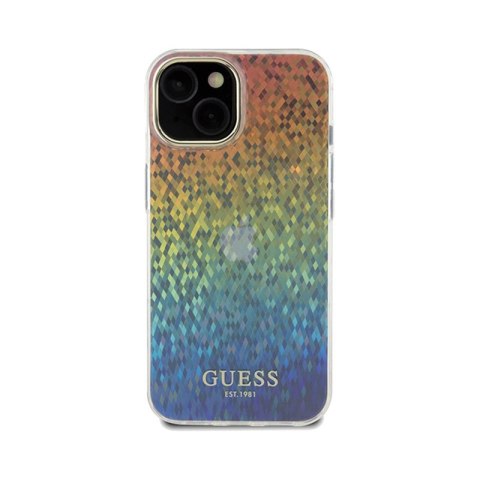 Guess IML Faceted Mirror Disco Iridescent - Etui iPhone 14 (Iridescent) Guess IML Faceted Mirror Disco Iridescent - Etui iPhone 14 (Iridescent)