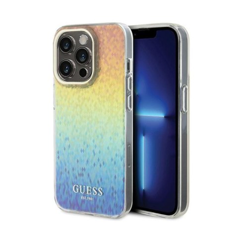Guess IML Faceted Mirror Disco Iridescent - Etui iPhone 14 Pro (Iridescent) Guess IML Faceted Mirror Disco Iridescent - Etui iPhone 14 Pro (Iridescent)