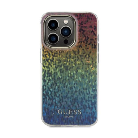 Guess IML Faceted Mirror Disco Iridescent - Etui iPhone 14 Pro (Iridescent) Guess IML Faceted Mirror Disco Iridescent - Etui iPhone 14 Pro (Iridescent)