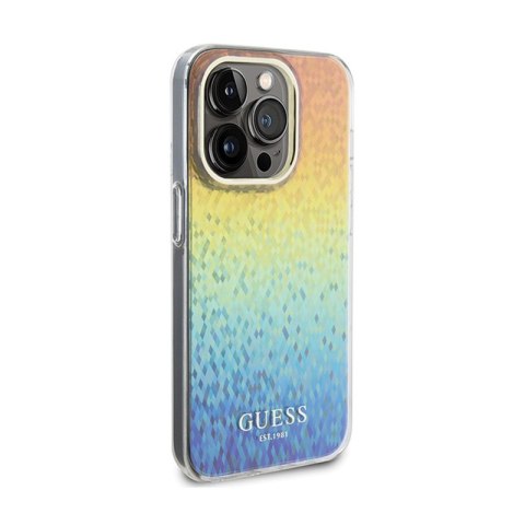 Guess IML Faceted Mirror Disco Iridescent - Etui iPhone 14 Pro (Iridescent) Guess IML Faceted Mirror Disco Iridescent - Etui iPhone 14 Pro (Iridescent)